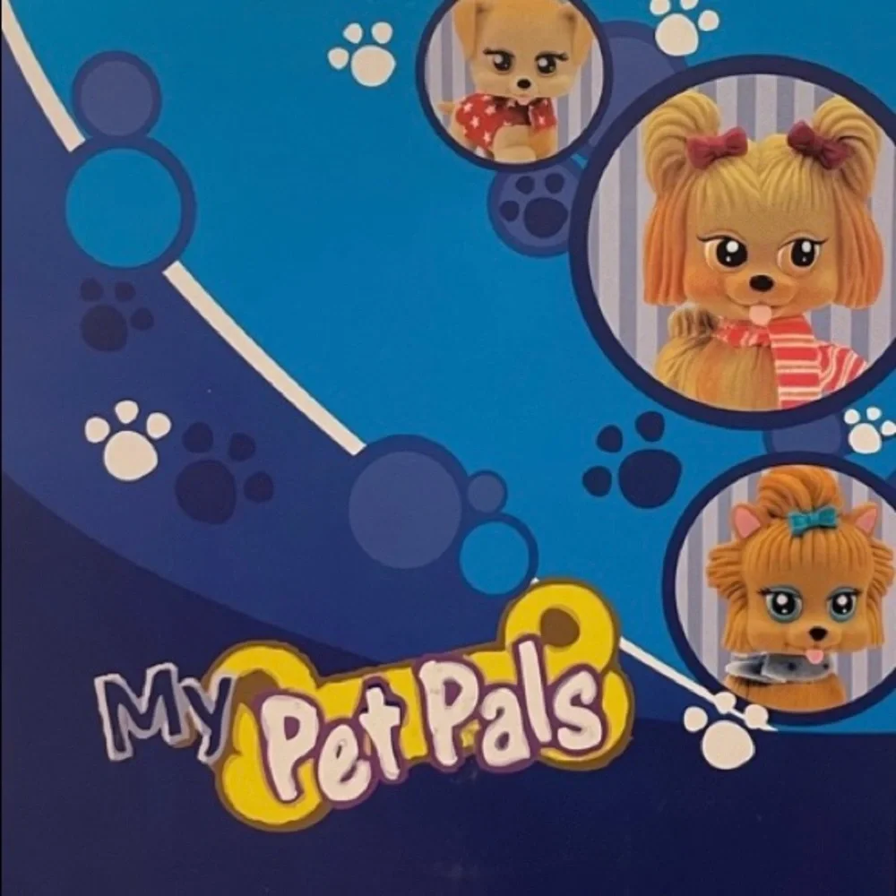 My Pet Pals Fancy Puppy Set Vintage Toys Dogs Puppies Set Rare Collectibles Blue